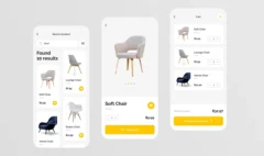 تصميم تطبيق متجر الكتروني