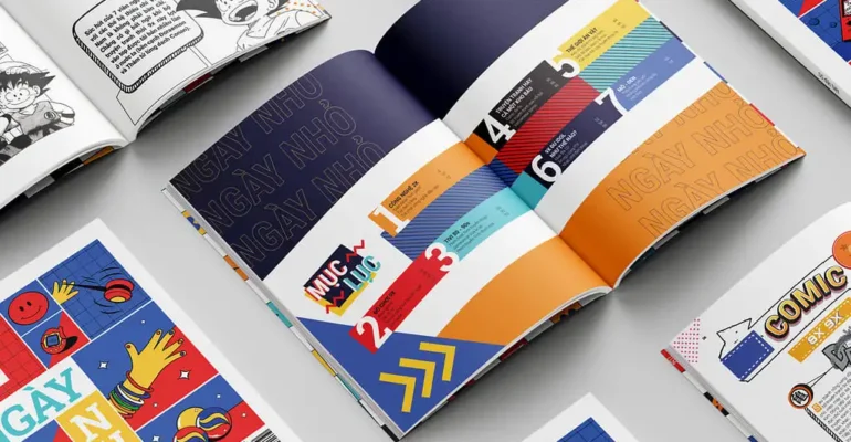 تصميم كتاب او مجلة