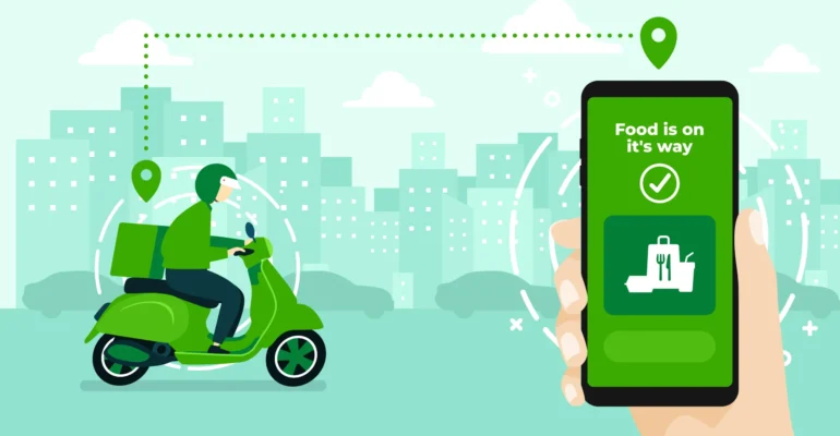 تصميم تطبيق توصيل طلبات